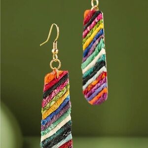Colorful Striped Earrings